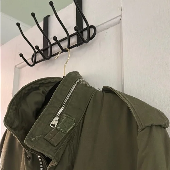 Men's Olive Green Military Jacket - Picture 9 of 9